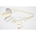 Indian gold plated necklace set light weight gold necklace set